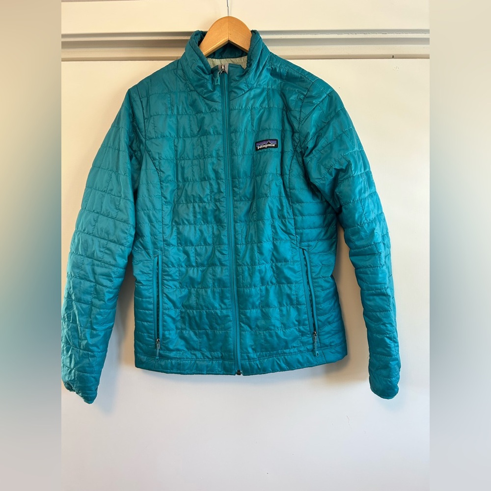 Patagonia Teal Women's Nanopuff Jacket - Small